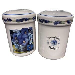 Mayjolein Bastin‎ Salt and Pepper Shakers Floral Ceramic Kitchen Decor